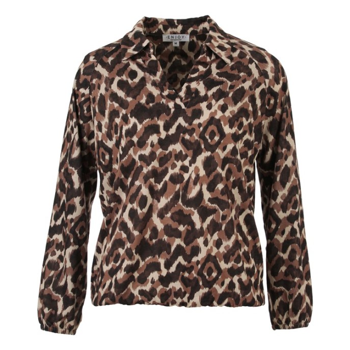 Enjoy Blouson 183276 cosy Bruin print
